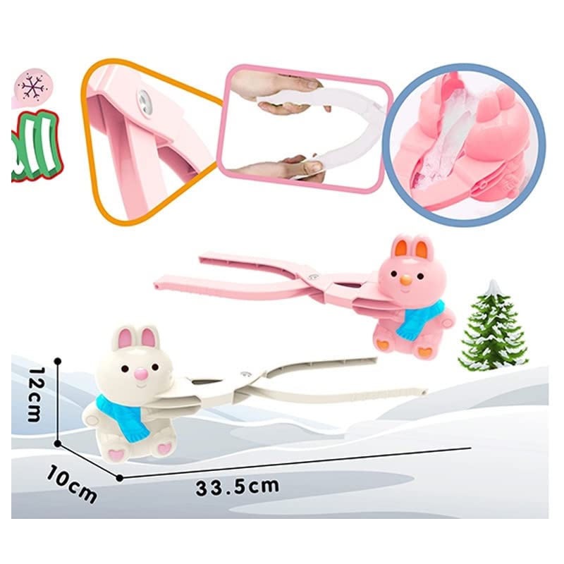 Cute snowball maker rabbit-shaped (white rabbit)