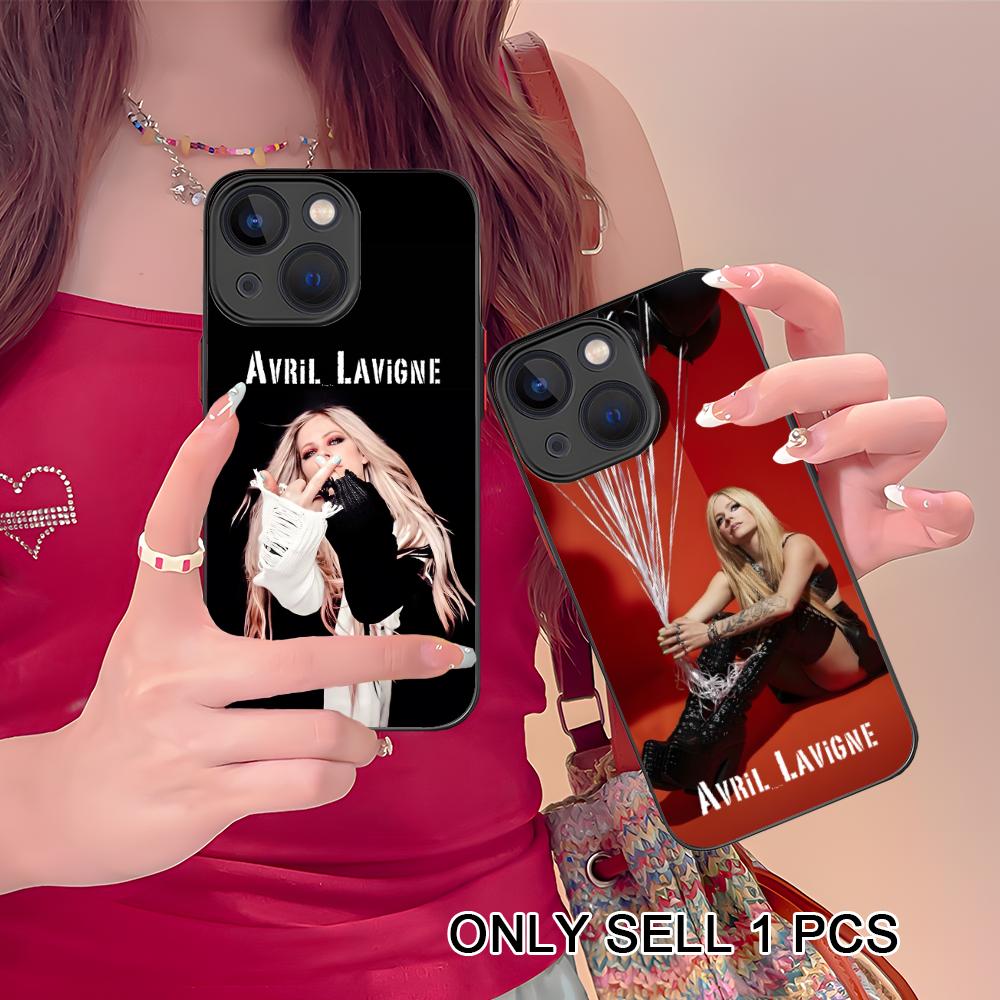 Avril Lavigne Silicone Mobile Phone Case for iPhone 17 16 15 14 13 12 11 X XR XS Air Pro Max Plus Mini Colorful Cover
