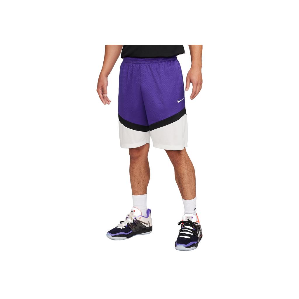 Nike Dri-FIT Icon Color Block Elastic Waist Basketball Shorts Men Shorts Purple DV9525-504