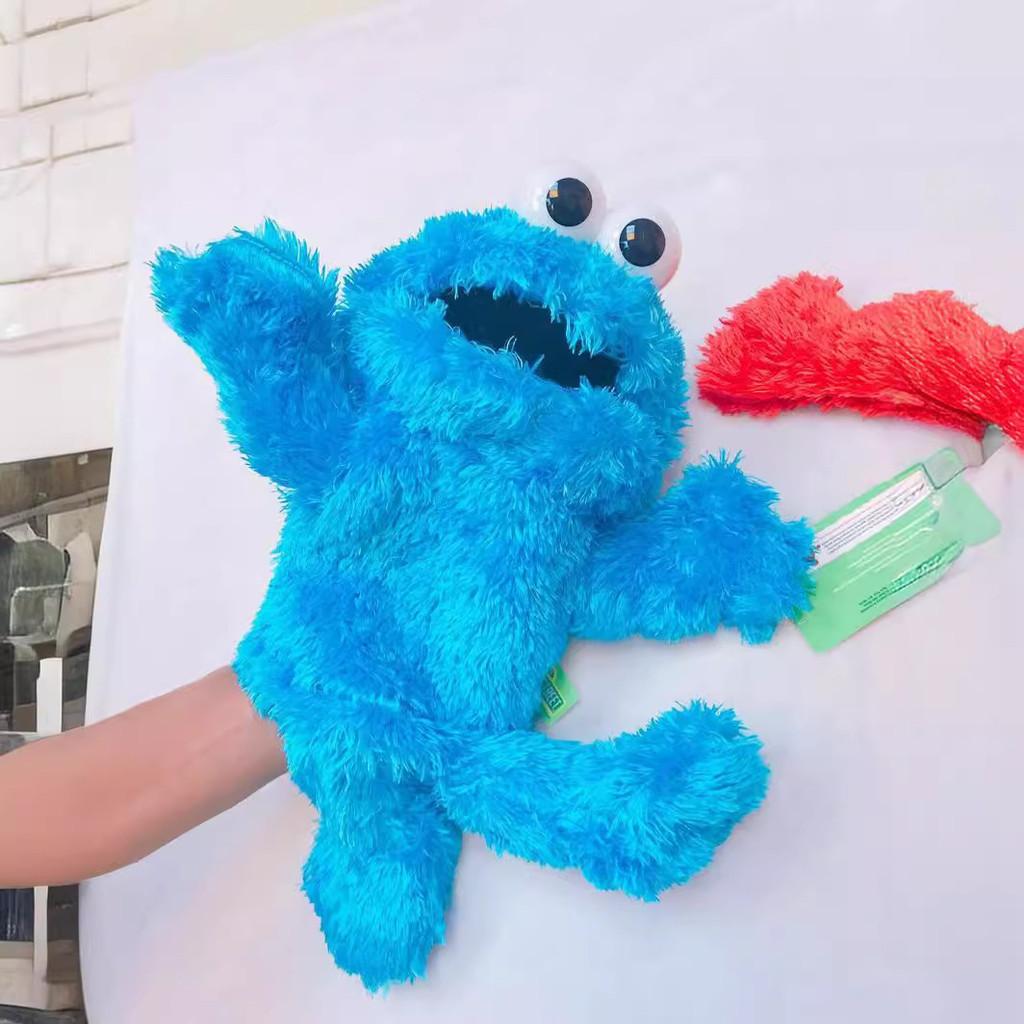 Fantoche de Mão de Pelúcia Elmo da Vila Sésamo Com Função de Gravação Para Aprendizado e Brincadeira de Crianças