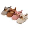 Primăvară Toamnă Bebeluși Fetițe Pantofi de bumbac Copii mici Prewalkers Pantofi drăguți cu fundă Sugari cu fund moale Primii plimbări 0-1A