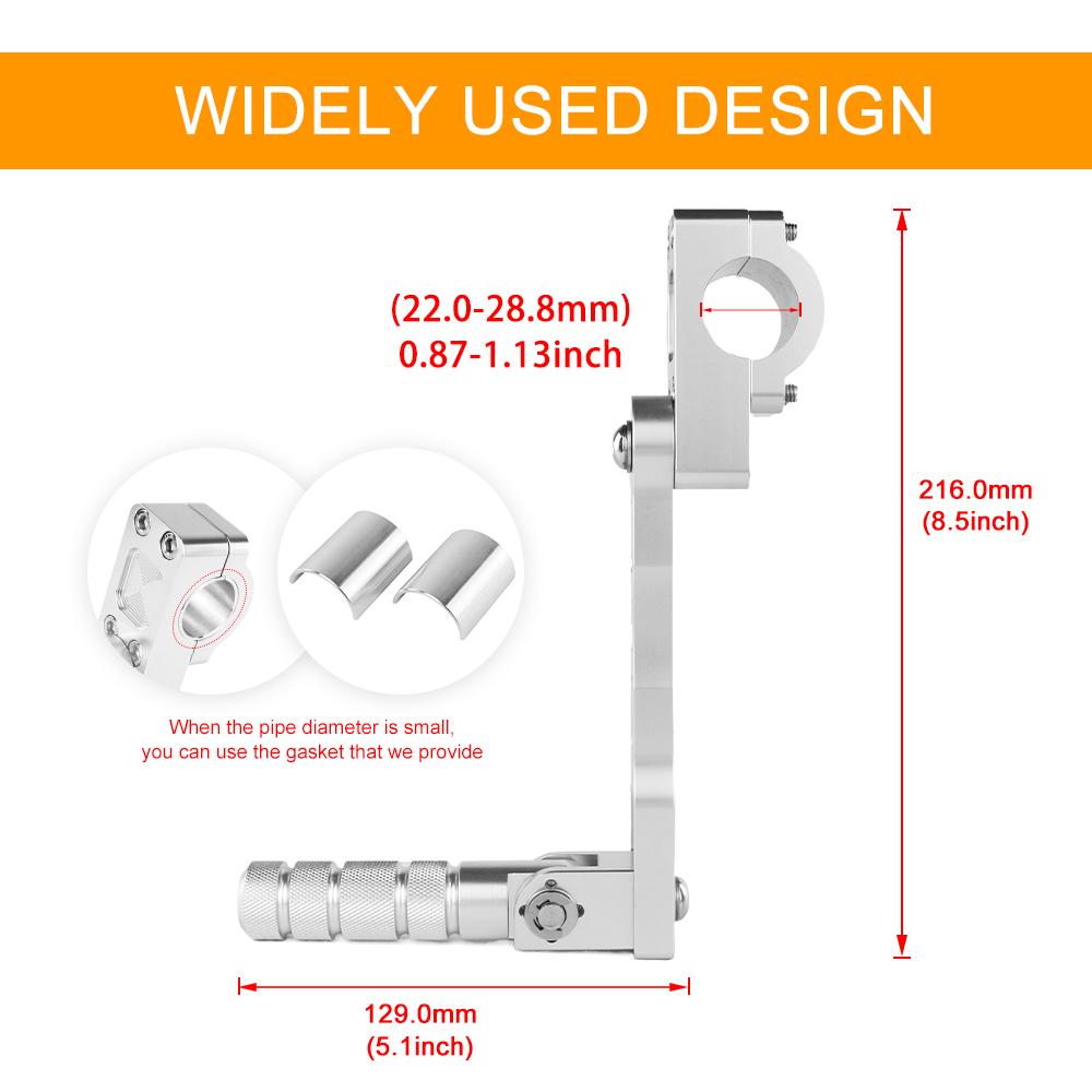 For KAWASAKI KLR650 1987-2024 KLE 500 KLX 250 VULCAN Motorcycle Rider Adjustable Foot Pegs Kit 22mm 7/8" 28.8mm 1/8" Highway