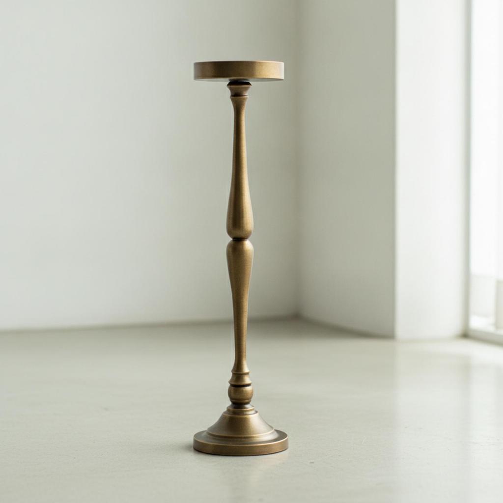 Bodenkerzenhalter Antik Bronze-Ton Kerze Hoch für