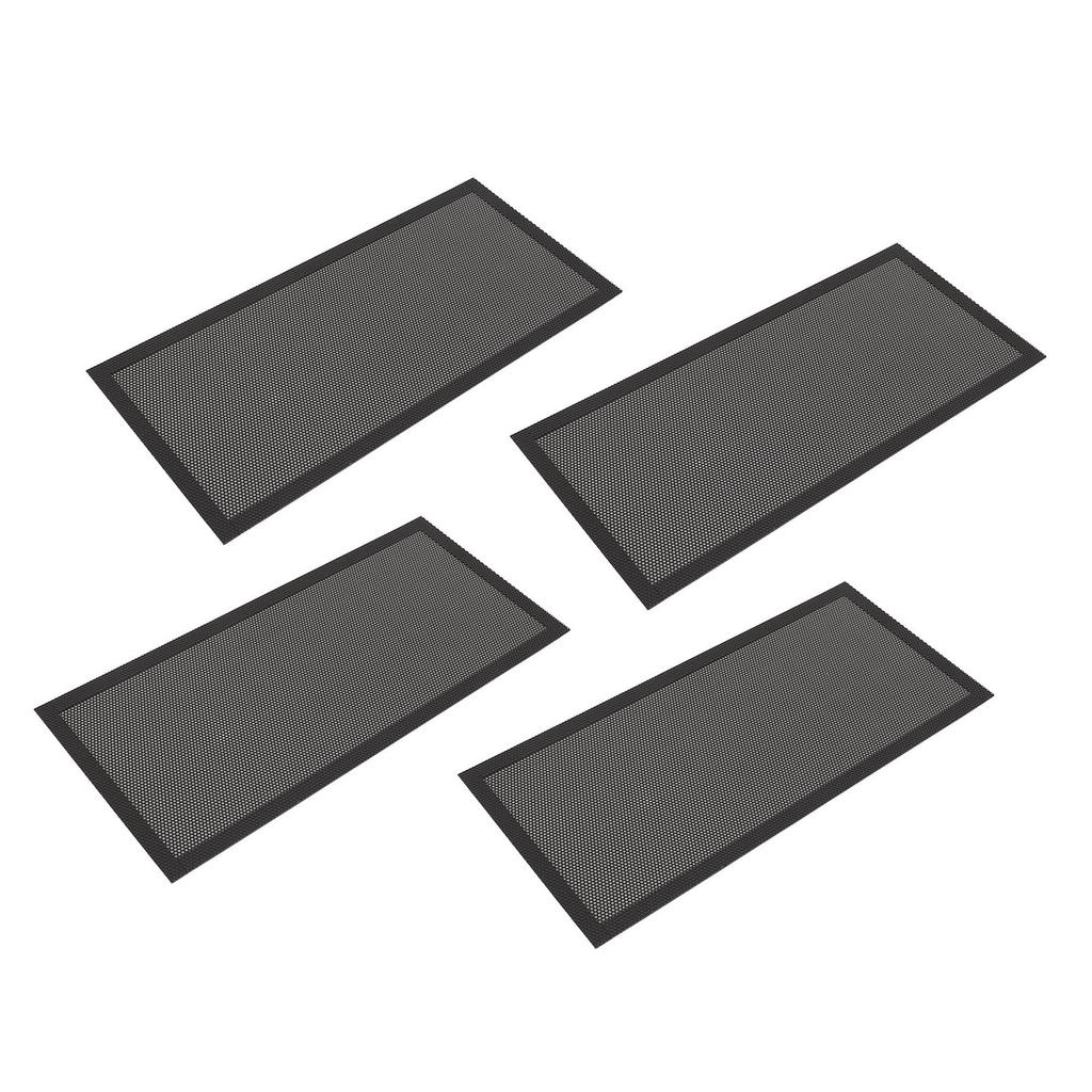 4 Stück Magnetische Bodenregister-Lüftungsgitterabdeckungen 5,5x12 Zoll Magnet PVC-Lüftungsgitternetz für Wand Decke Boden zum Auffangen von Schmutz Haaren