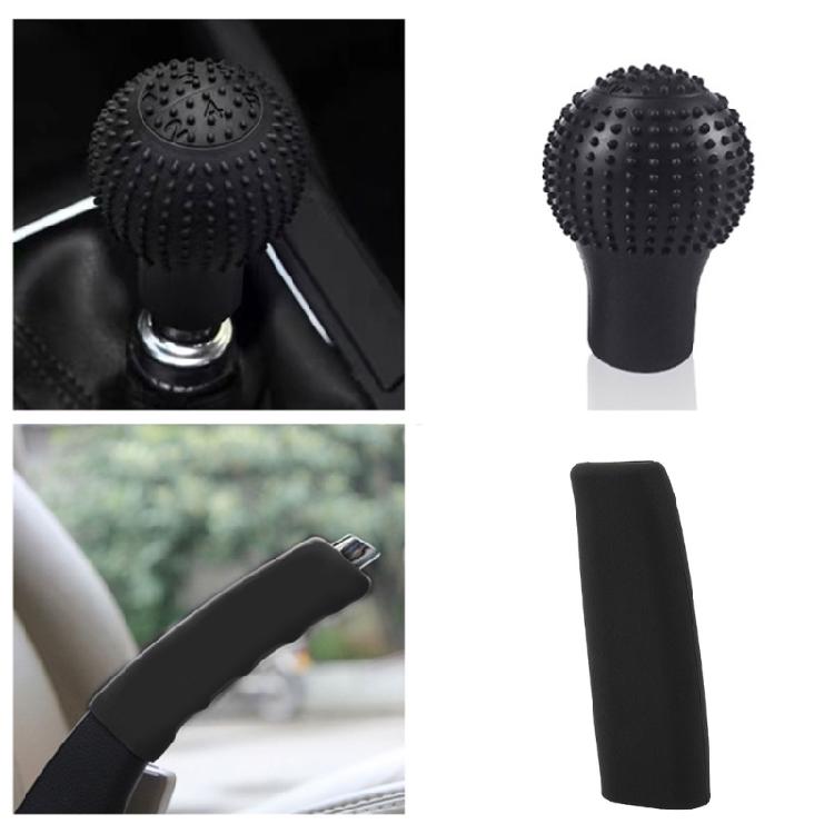 Soft Touches Silicone Gear Stick & Handbrake Grip Set Gear Shifts & Parking Brake Cover Suitable for Various Vehicle Models