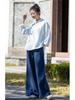 Women's Cotton-Linen Wide-Leg Pants, 2026 Spring/Summer Collection - Artistic and Versatile Long Casual Trousers