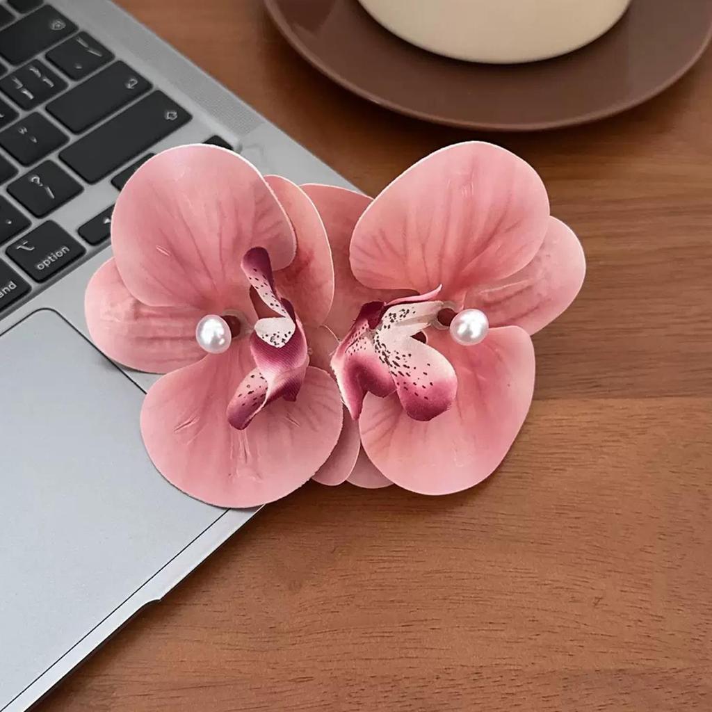 1/2PCS Pearl Orchid Hair Clip For Woman Artificial Flower Hairpins Cute Wedding Party Side Clip Barrettes Hair Accessories Gifts