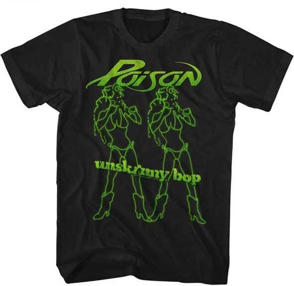 Poison Un Skinny Bop Girls Men's T Shirt 80's Rock Music Band Merch