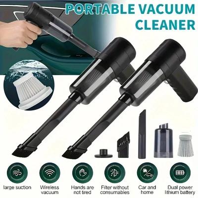 Turbo Motor Handheld Vacuum Cleaner  Lightweight & Portable - Crevice Tool, Perfect for Home, Car, Pet Hair,  Car Vacuum Cleaner