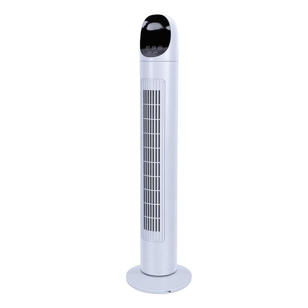 Oscillating Tower Fan 3 Speeds Quiet Bladeless Standing Fan with 7.5H Timer for Home Office Indoor