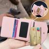 Lanyard Wallet Leather Cards Solt Case For Samsung Galaxy Z Flip 6 5 4 Flip4 5G Purse Bag Hand Strap Skin Feeling Back Cover