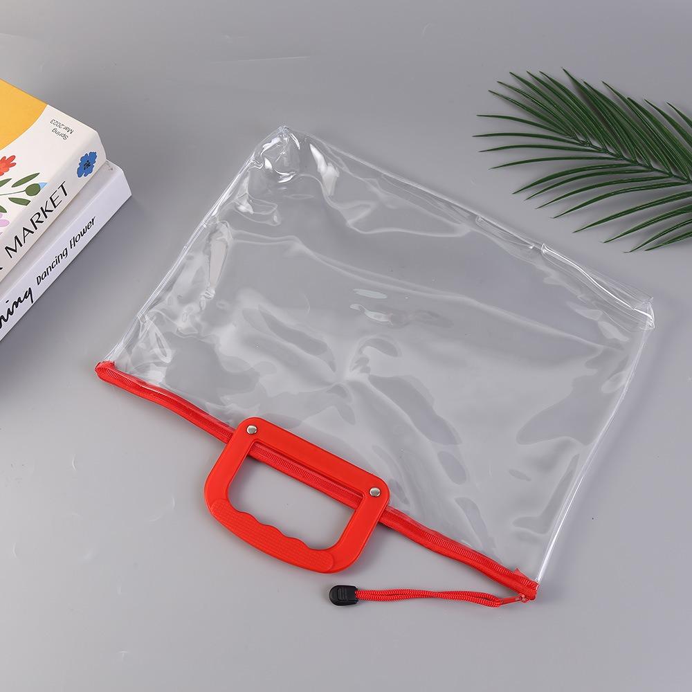 Waterproof Storage Bag PVC File Bag Portable Pen Bag  School Office