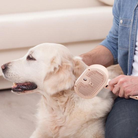 Cat Steam Brush for Shedding Rechargeable 3-in-1 Steamy Pet Brush Self Cleaning