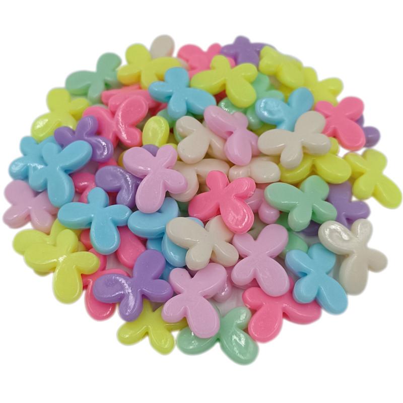 

Приналежності для вечірок для дому Підвіски Розпірні намистини Нові для виготовлення ювелірних виробів Різнокольорові квіткові намистини у формі серця Барвисті блискучі акрилові 20 шт. 4