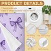 Cute Purple Bow Print Beach Towel Bath Towel Quick Dry Sand Free Soft Microfiber Towel for Swimming Pool Travel Home Decor