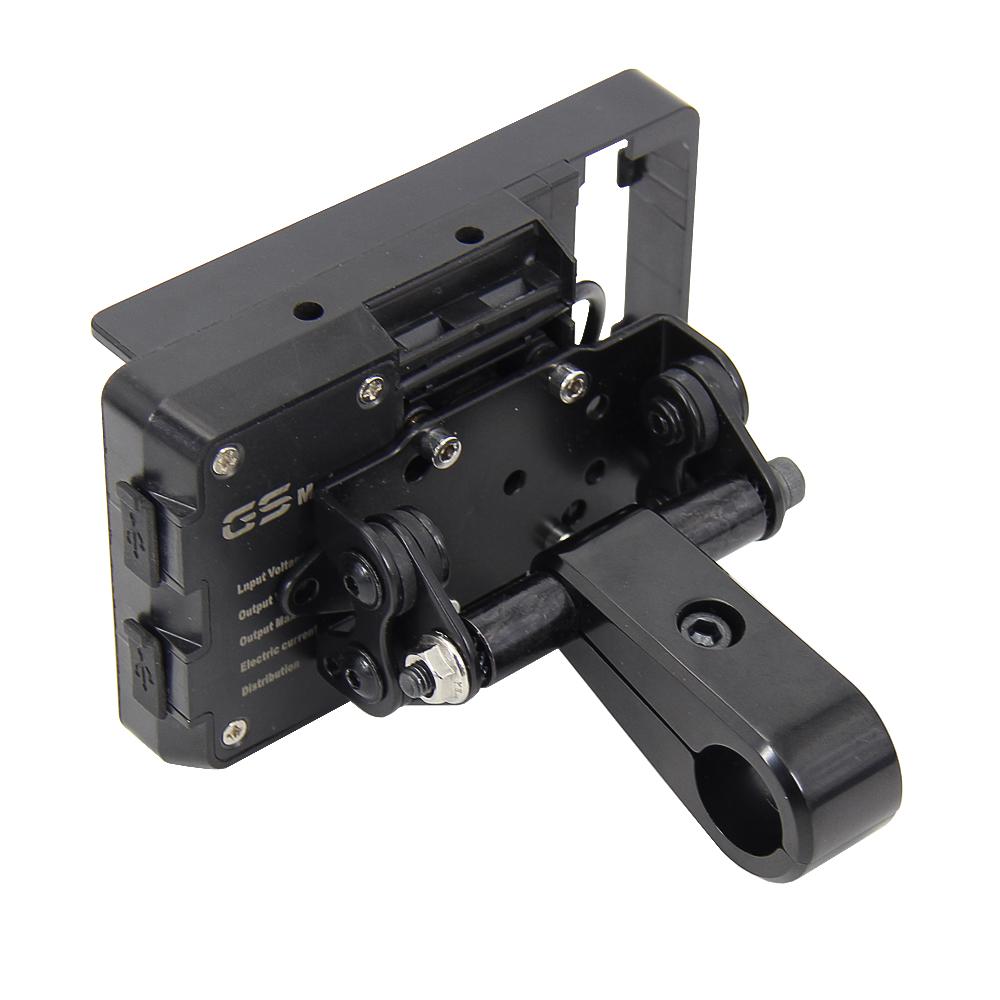 Universell Neu Für Ø 22mm Lenker Neu Schwarz Motorrad Handy GPS Halterung Mit Lenkerklemme