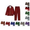 Completo da Donna Stampato a 2 Pezzi Top a Maniche Lunghe con Bottoni Pantaloni a Gamba Larga Set Completo Pigiama Tuta Casual da Casa