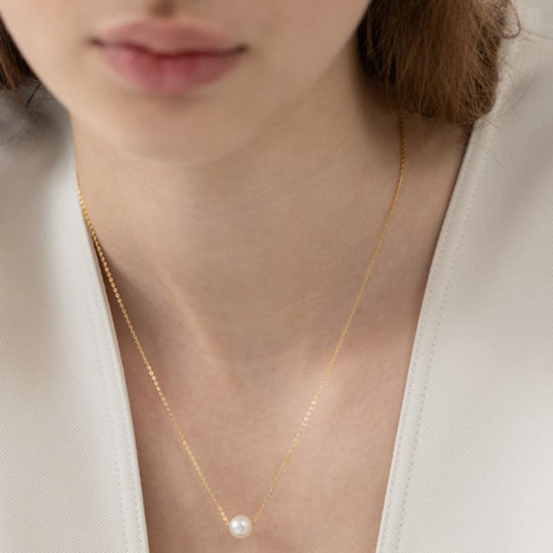 Tatiana (925 Silver) Serene Freshwater Pearl Necklace NZ2469