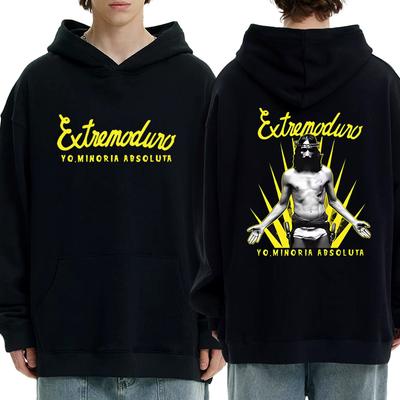 New In Rock Band EXTREMODURO Tour 2025 Graphics Hoodie Men Women Vintage Hip Hop Streetwear Unisex Fleece Long Sleeve Sweatshirt