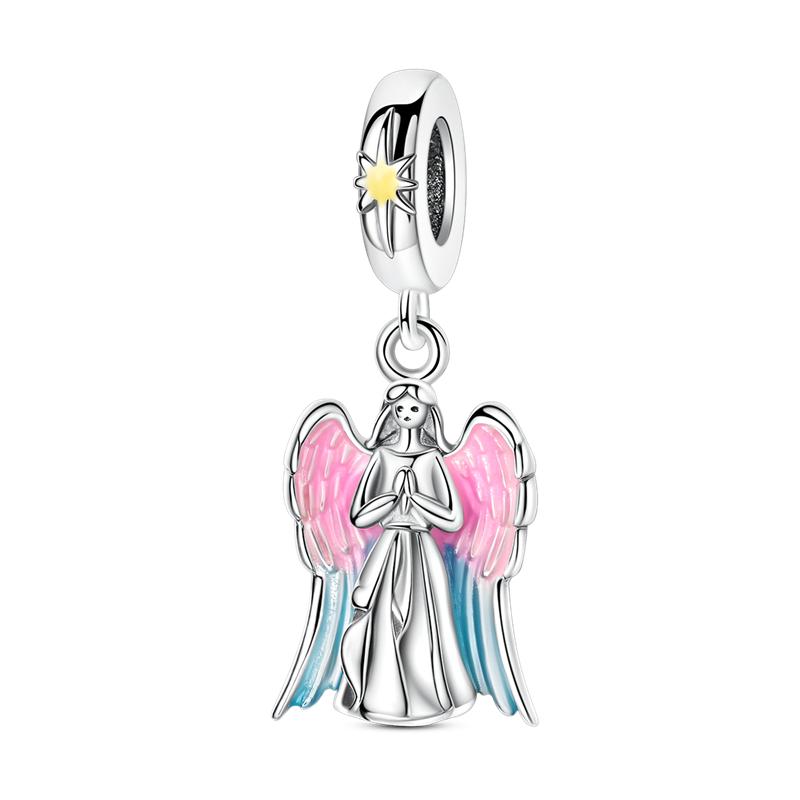Copper Colorful Charms Bead Sparkling Inlaid Zirconium Pendants Fit Original Bracelets Fashion Jewelry Gift