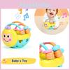 Colorful Baby Bee Soft Gel Bed Bell Rattle Toy Hand Grasping Ball Toy Children's Puzzle Toy