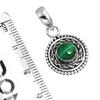 925 Sterling Silver Pendant Women Gemstone Handmade Jewelry Engagement Gift Malachite Moonstone Rose Quartz Red Stone Smoky Topaz Tiger Eye Boho