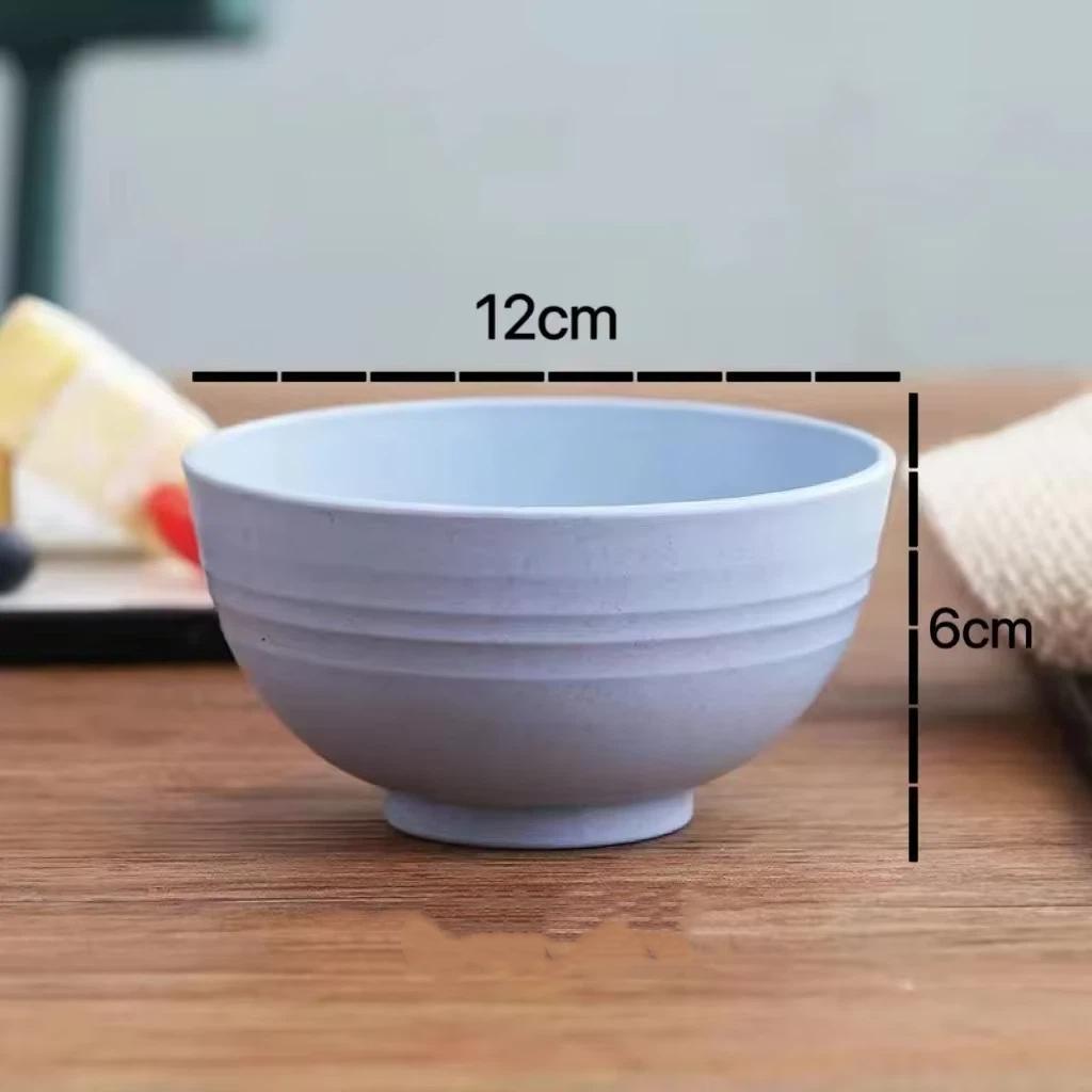 Nachhaltiges Weizenstroh Kinder-Schüsselset Kinder Familie Ramen Suppe Frühstück Müsli Salat Lebensmittelbehälter Geschirr