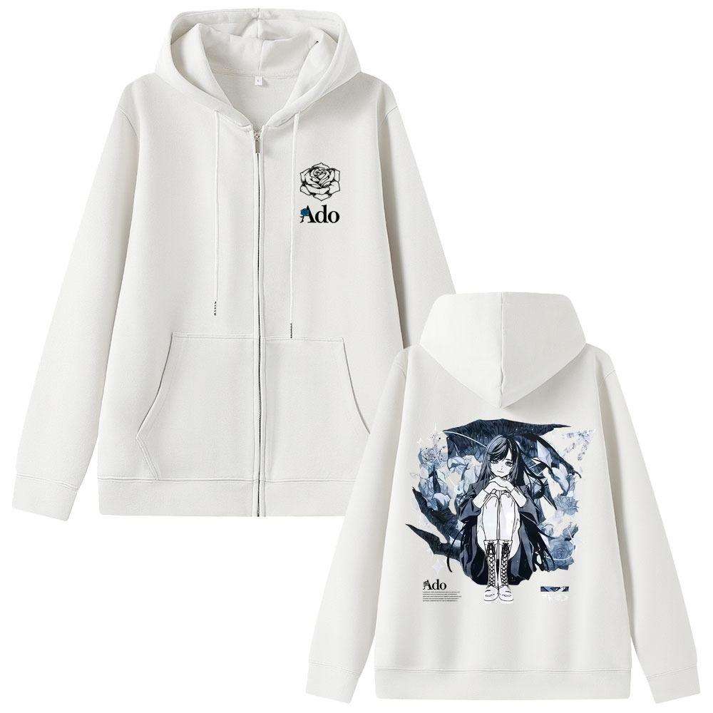 Zipper Hoodie Men's and Women's Fashion Zipper Jacket Unisex Casual Wool Zipper Sweatshirt