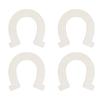 24Pcs DIY Wood Slices Horseshoe Shape Unfinished Cutouts Pendant HandMade Craft Decoration