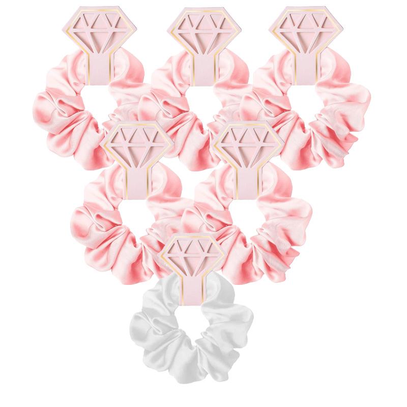 

12/6pcs Wedding Bridesmaid Gifts Bridesmaid Hair Ties Scrunchies Heart Shaped Sunglasses Bachelorette Hen Party Bridal Favors
