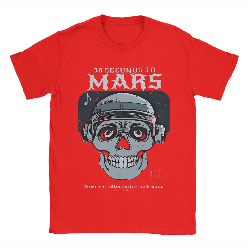 THIRTY SECONDS TO MARS Music Band TShirts Unisex Unisex Fashion Pure Cotton Tees Round Neck Short Sleeve T Shirts