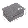 Cable Bag Organizer Travel Multiple Pockets Water Resistant Adjustable Divider Universal Electronic Cord Organizer Case Gray