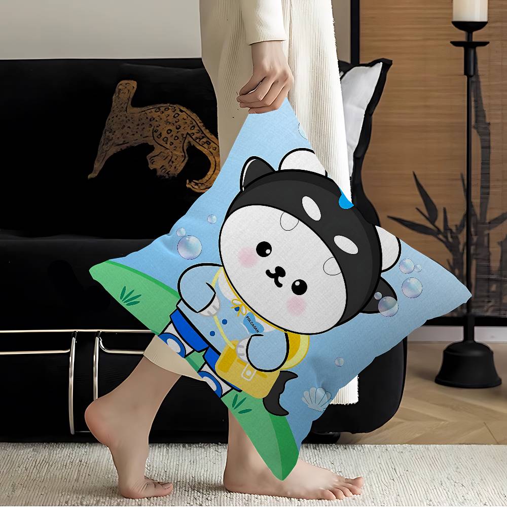 F-Famous Thai Drama Studio GMMTV Cushion Cover Pillow Cover Decor Pillowcase Printed Cushion Case for Couch