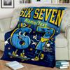 1PC Custom Name "Six Seven Skateboard Fun" Flannel Blanket Versatile,all-season Throw Suitable for the Living Room,bedroom,camping,travel,and Gift