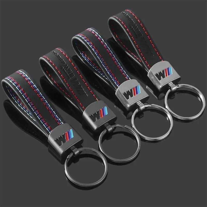 Car Sticker Hot 2025 Metal Leather Car Logo Key Chains Emblem Key Rings For BMW M X1 X2 X3 X5 X4 X6 X7 G30 G20 G32 G11 G12 F40 F