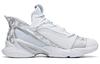 Men's Sneakers Anta Cushioning Slip Resistant Abrasion Resistant Basketball Shoes Men's White Silver