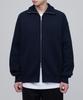 Musinsa Standard Relaxed Ribbed Knit Zip-Up [Navy]