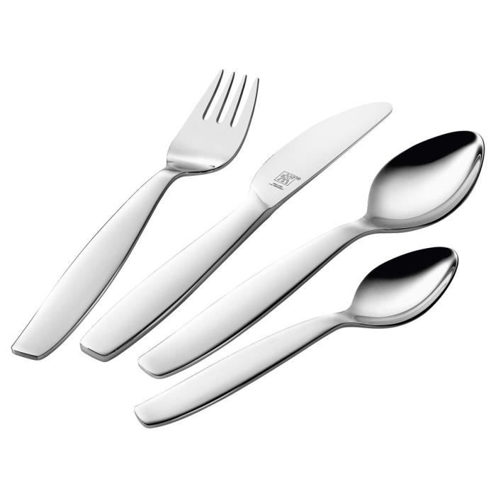 ZWILLING Kids - Couverts Enfant PILA (4 Pièces) - Acier Inoxydable Poli
