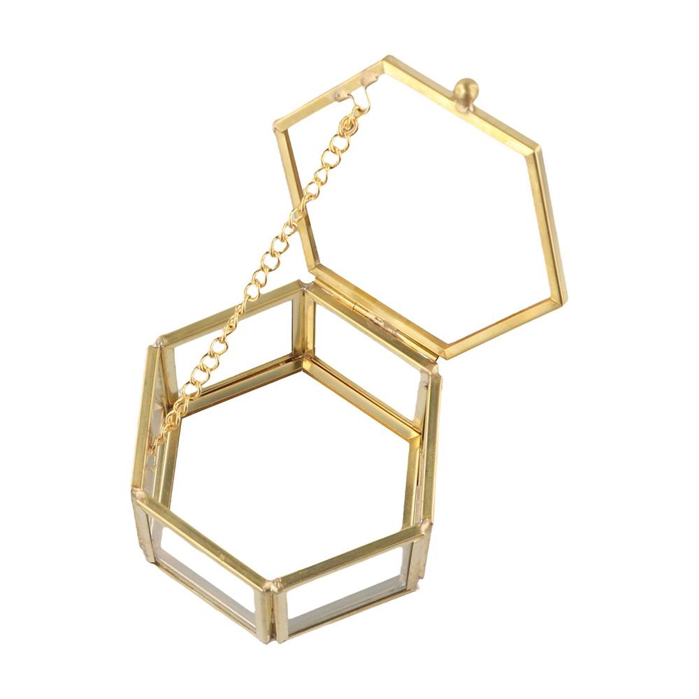 

Nordic Jewelry Storage Box Light Luxury Hexagon Earring Box Jewelry Storage S
