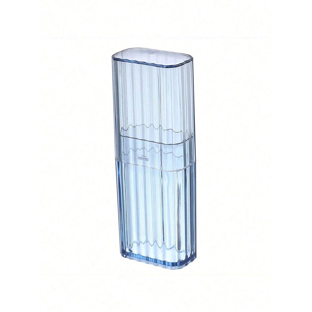 

Transparent Plastic Portable Storage Box, Toothpicks Box, Cotton Swab Box, Household Goods синій