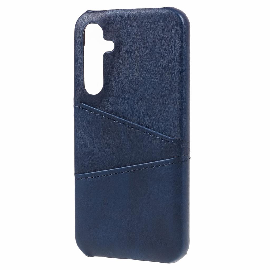 For Samsung Galaxy S24 Case Anti-Drop PU+PC Phone Cover with 2 Card Slots