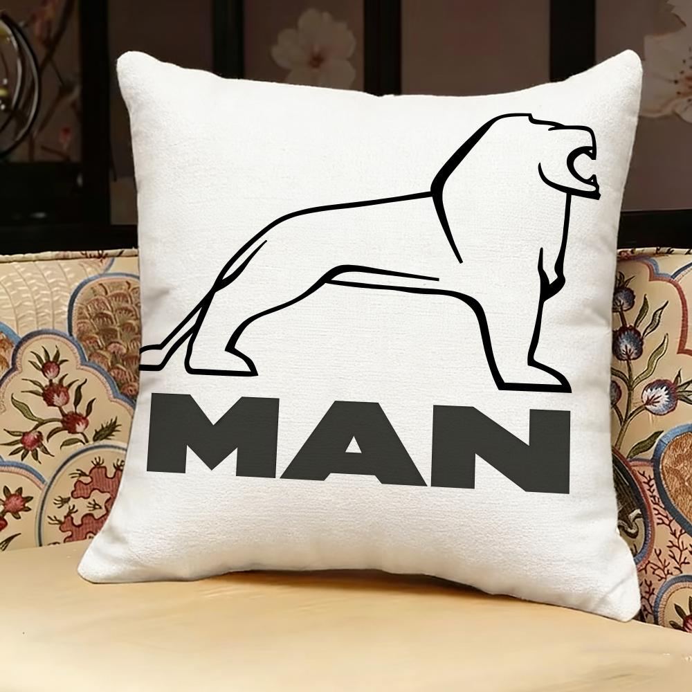 Cartoon M-ManS Truck Pillow Case pillowcase, double-sided printed, sofa cushion, bedroom headboard pillow