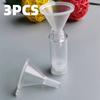 3pcs Mini Funnels,Small Clear Plastic Funnels for Bottle Filling,Perfume,Essential Oils,Arts And Crafts Supplies.Allocation tool