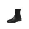 Krazing Pot Microfiber Round Toe Thick Heels Chelsea Boots Size 42 Zip Beauty Lady Women Stretch Ankle Boots