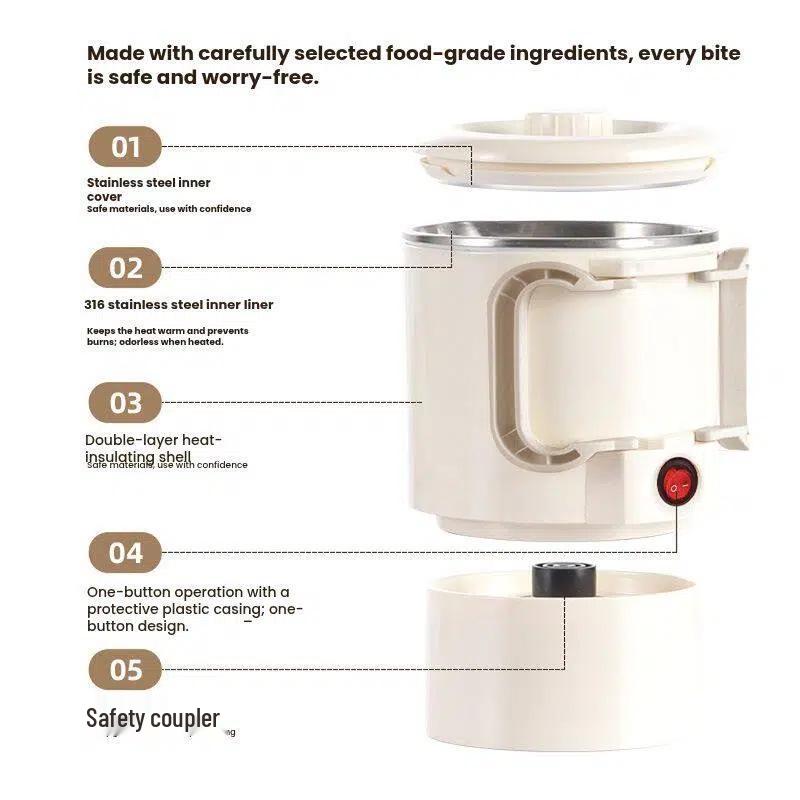 Compact 0.8L Portable Folding Electric Kettle: Ideal for Home, Travel, Dorm, or Hotel.