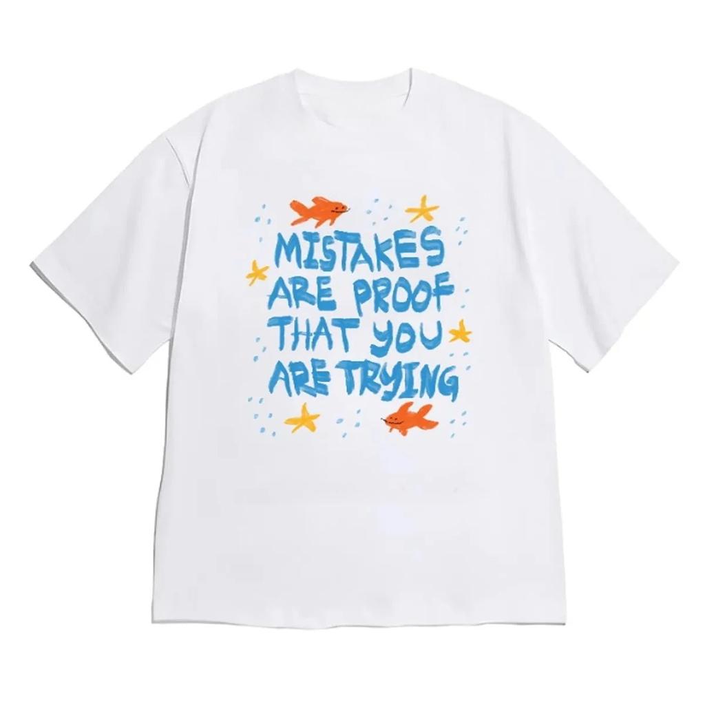 Simple Sketch Puppy Korean Hangul Letter Print Shirt Wounisex Short Sleeve Kawaii Aesthetic Clothes With Unisexy Korean Reviews Wounisex