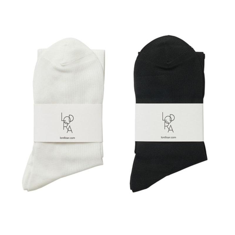 LORDLOAR [LESUD23BK] Essential See-Through Socks BLACK