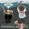8oz Yerba Mate Gourd Set 304 Stainless Steel Double Wall Argentina Insulated Straw Cup With Bombillas And Cleaning Brush