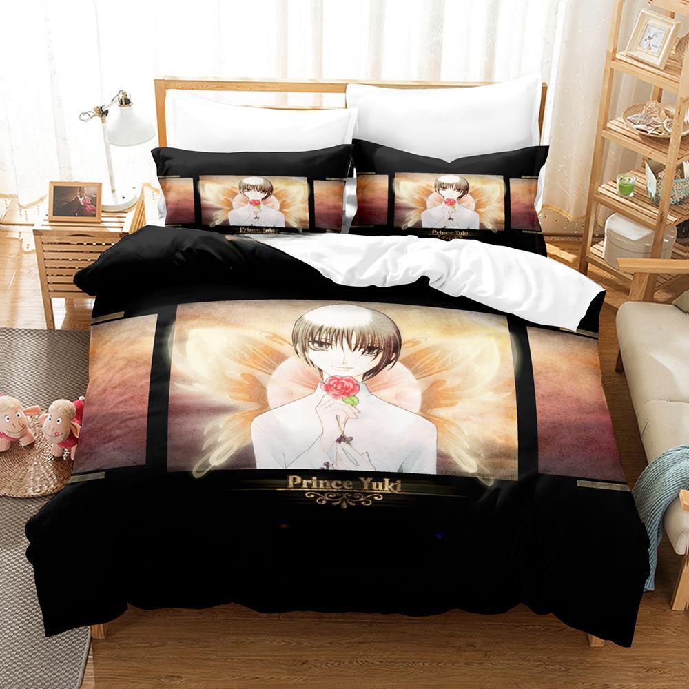 3D Print Anime Fruits Basket Bedding Set Single Twin Full Queen King Size Bed Set Adult Kid Bedroom Duvetcover Sets Home Textile