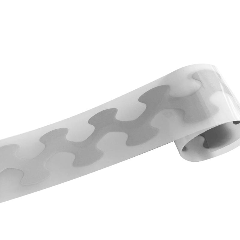 Silberne Vinylfolie Transfer Aufbügeln Stoff Hochsichtbar Reflektierend Aufnäher Kleidung Hitzetransfer Kleidung Aufkleber DIY Aufnäher 3X100Cm